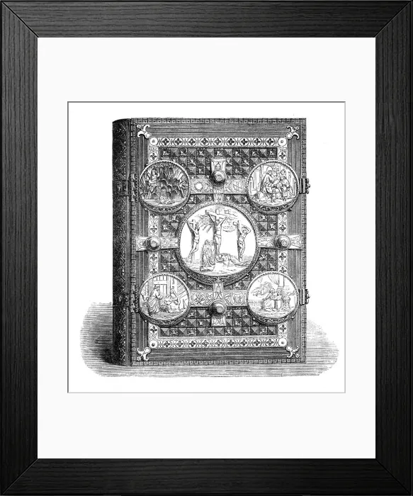 Framed Print : Bible presented to the Princess of Wales by Sunday-school children, 1868. Creator: Unknown Framed Print : Bible presented to the Princess of Wales by Sunday-school children, 1868. Creator: Unknown