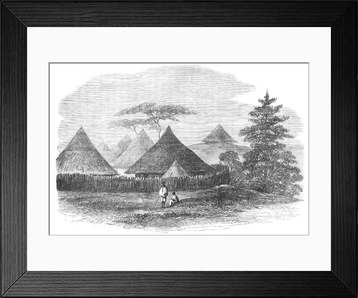 Framed Print : Abyssinian Expedition: house at Magdala where Consul Cameron and Rev. Stern were...imprisoned, 1868. Creator: Unknown Framed Print : Abyssinian Expedition: house at Magdala where Consul Cameron and Rev. Stern were...imprisoned, 1868. Creator: Unknown