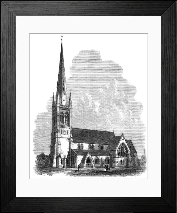 Framed Print : All Saints Church, Sheffield, 1869. Creator: Unknown Framed Print : All Saints Church, Sheffield, 1869. Creator: Unknown