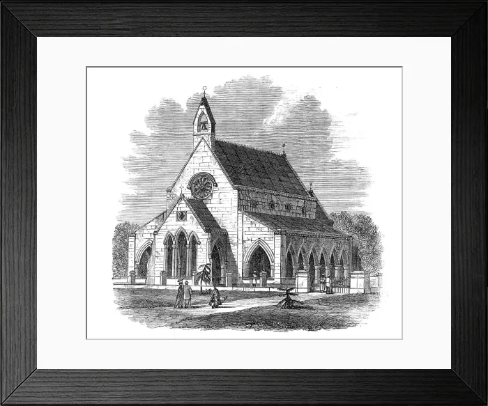 Framed Print : All Saints Church, Sehore, Bhopal, India, 1869. Creator: Unknown Framed Print : All Saints Church, Sehore, Bhopal, India, 1869. Creator: Unknown