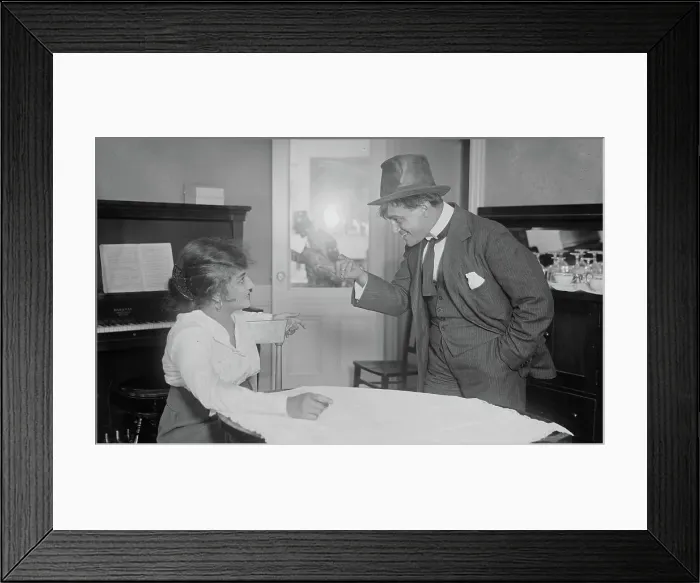 Framed Print : Hipolito Lazaro & wife, 1917. Creator: Bain News Service Framed Print : Hipolito Lazaro & wife, 1917. Creator: Bain News Service