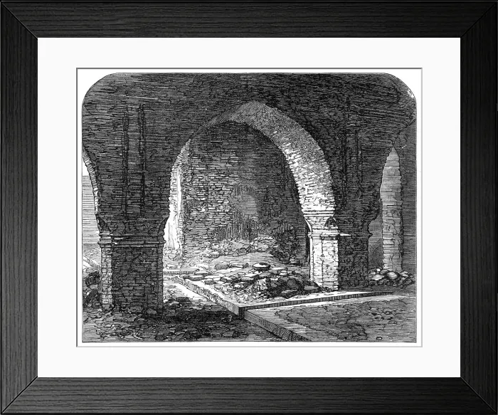 Framed Print : Arch in the Old Fort, Calcutta, 1869. Creator: Unknown Framed Print : Arch in the Old Fort, Calcutta, 1869. Creator: Unknown