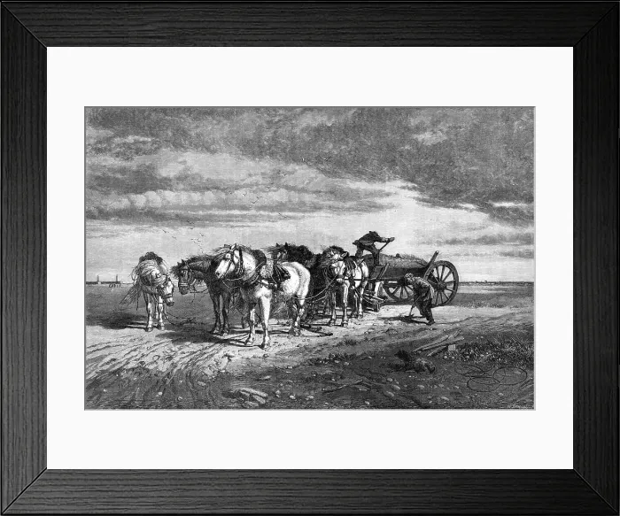 Framed Print : Loading Sand - Pas de Calais: Threatening Weather, by R. Beavis, Royal Academy Exhibition, 1868. Creator: Mason Jackson Framed Print : Loading Sand - Pas de Calais: Threatening Weather, by R. Beavis, Royal Academy Exhibition, 1868. Creator: Mason Jackson