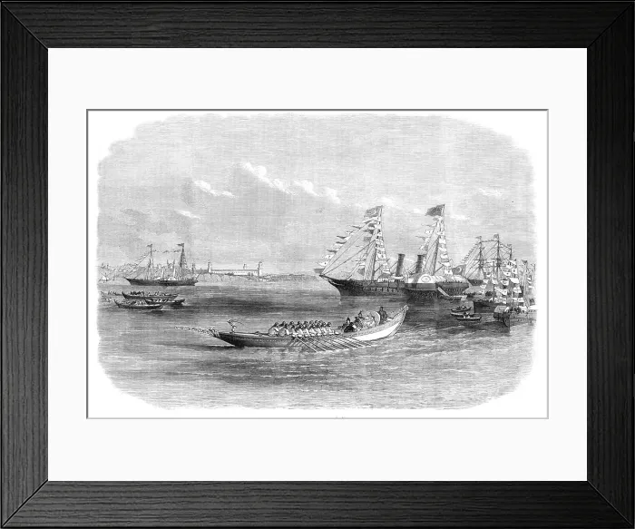 Framed Print : Arrival of the Prince and Princess of Wales at Constantinople, 1869. Creator: Unknown Framed Print : Arrival of the Prince and Princess of Wales at Constantinople, 1869. Creator: Unknown
