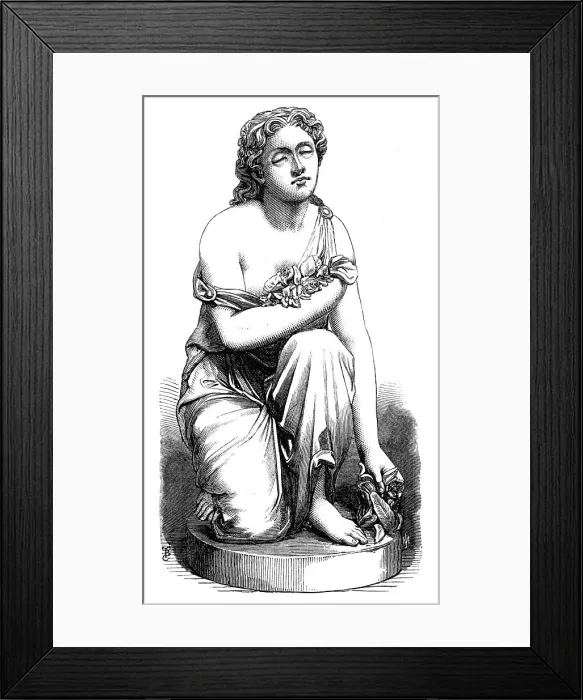 Framed Print : Nydia, the Blind Flower-Girl of Pompeii... by C. F. Fuller, in the Royal Academy exhibition, 1868 Creator: Unknown Framed Print : Nydia, the Blind Flower-Girl of Pompeii... by C. F. Fuller, in the Royal Academy exhibition, 1868 Creator: Unknown
