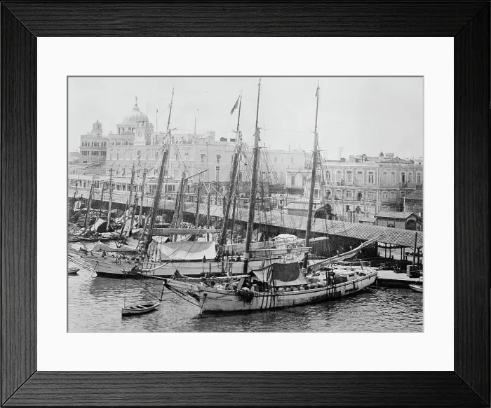 Framed Print : Havana -- Harbor, between c1915 and c1920. Creator: Bain News Service Framed Print : Havana -- Harbor, between c1915 and c1920. Creator: Bain News Service