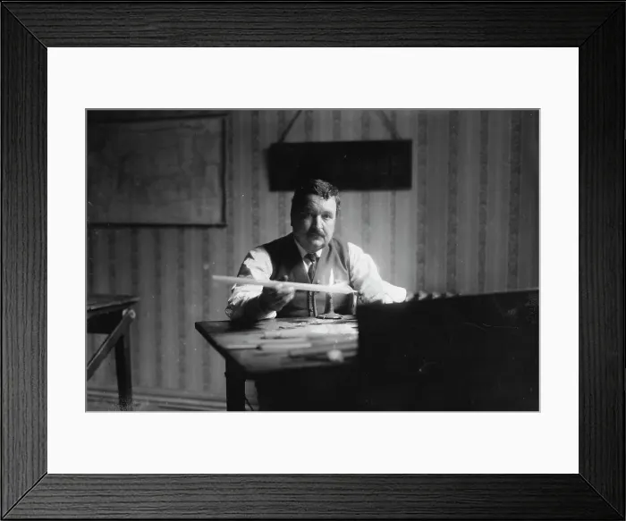 Framed Print : Making glass eye, between c1915 and c1920. Creator: Bain News Service Framed Print : Making glass eye, between c1915 and c1920. Creator: Bain News Service