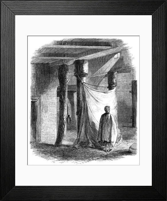 Framed Print : Interior of an Abyssinian church at Chaffa, near Senafe, 1868. Creator: Unknown Framed Print : Interior of an Abyssinian church at Chaffa, near Senafe, 1868. Creator: Unknown