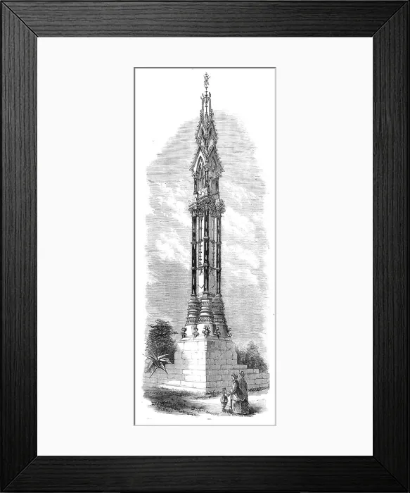 Framed Print : Memorial of the late Sir Joseph Paxton at Coventry, 1868. Creator: Unknown Framed Print : Memorial of the late Sir Joseph Paxton at Coventry, 1868. Creator: Unknown