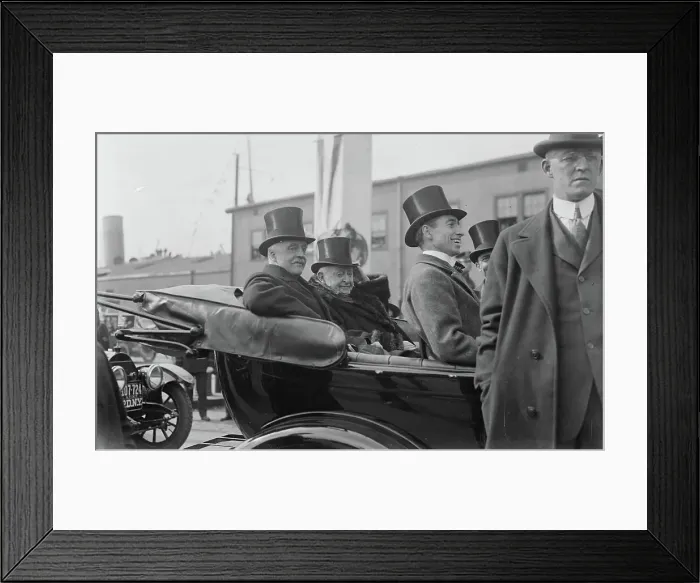 Framed Print : Arthur Balfour, Joseph Hodges Choate, Hugh S. Gibson, 1917. Creator: Bain News Service Framed Print : Arthur Balfour, Joseph Hodges Choate, Hugh S. Gibson, 1917. Creator: Bain News Service