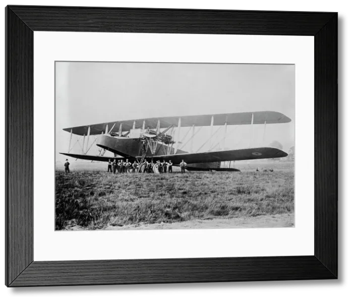 Framed Print : Plane British Handley Page, between c1915 and c1920. Creator: Bain News Service Framed Print : Plane British Handley Page, between c1915 and c1920. Creator: Bain News Service