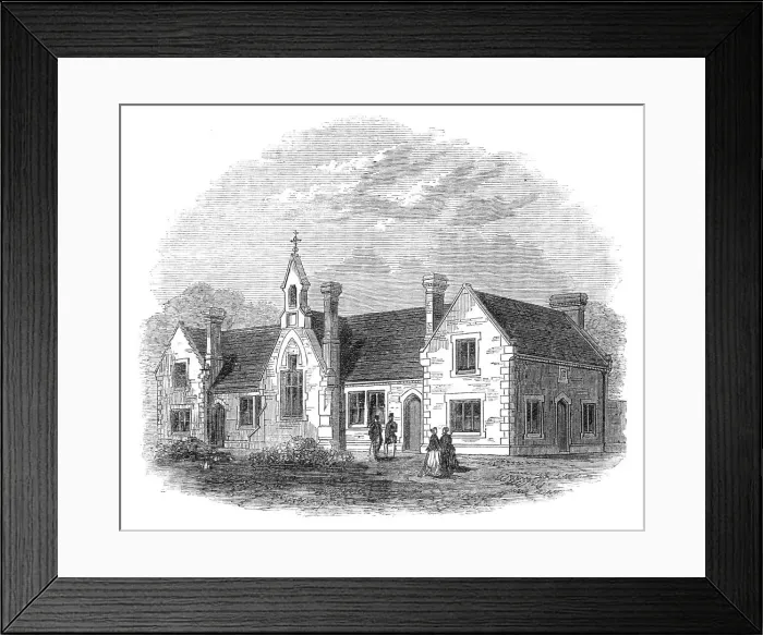 Framed Print : Cowlinge College School, Branches Park, Newmarket, 1868. Creator: Unknown Framed Print : Cowlinge College School, Branches Park, Newmarket, 1868. Creator: Unknown