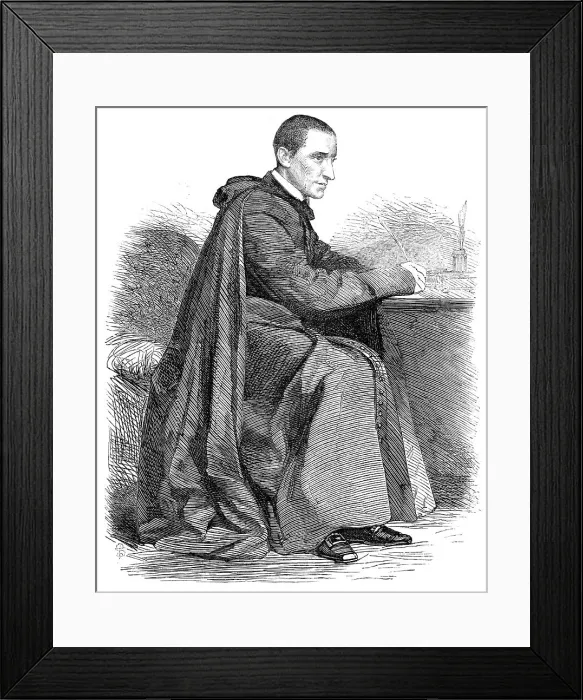 Framed Print : Monsignore De Mérode, lately the Pope's Minister of War, 1865. Creator: Unknown Framed Print : Monsignore De Mérode, lately the Pope's Minister of War, 1865. Creator: Unknown