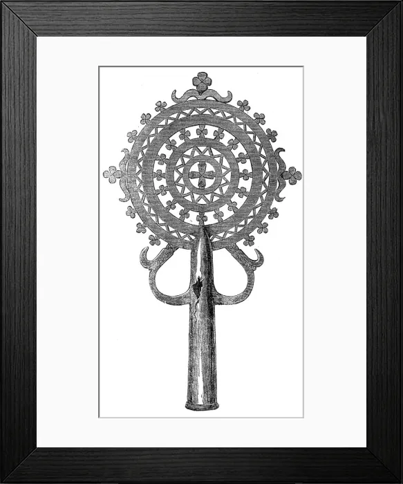 Framed Print : Cross used in processions, 1868. Creator: Unknown Framed Print : Cross used in processions, 1868. Creator: Unknown
