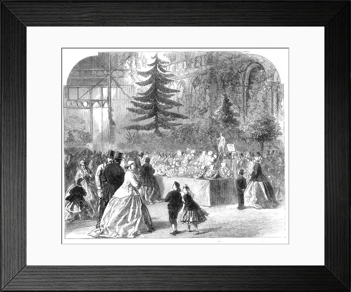 Framed Print : International Exhibition of Fruit at the Horticultural Society's Gardens, South Kensington... 1865. Creator: Unknown Framed Print : International Exhibition of Fruit at the Horticultural Society's Gardens, South Kensington... 1865. Creator: Unknown
