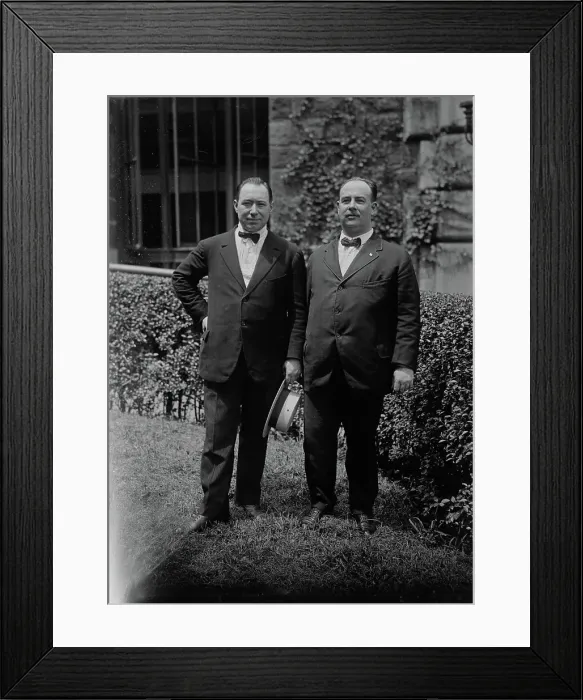 Framed Print : Auguste Bouilliez & Henry Weldon, between c1915 and c1920. Creator: Bain News Service Framed Print : Auguste Bouilliez & Henry Weldon, between c1915 and c1920. Creator: Bain News Service