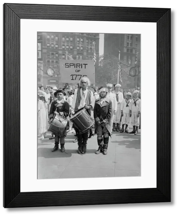 Framed Print : Spirit of 76 [parade], 1917. Creator: Bain News Service
