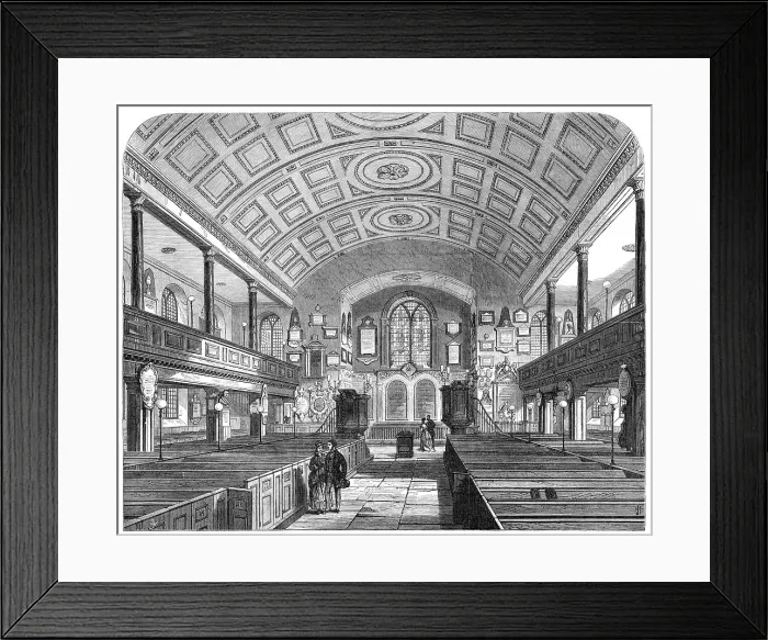Framed Print : Kensington Old Church, 1869. Creator: Unknown Framed Print : Kensington Old Church, 1869. Creator: Unknown
