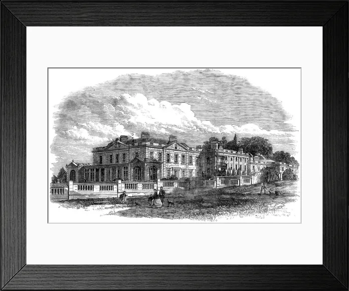 Framed Print : Gunton Hall, Norfolk, the seat of Lord Suffield, visited by the Prince and Princess of Wales, 1865. Creator: Unknown Framed Print : Gunton Hall, Norfolk, the seat of Lord Suffield, visited by the Prince and Princess of Wales, 1865. Creator: Unknown