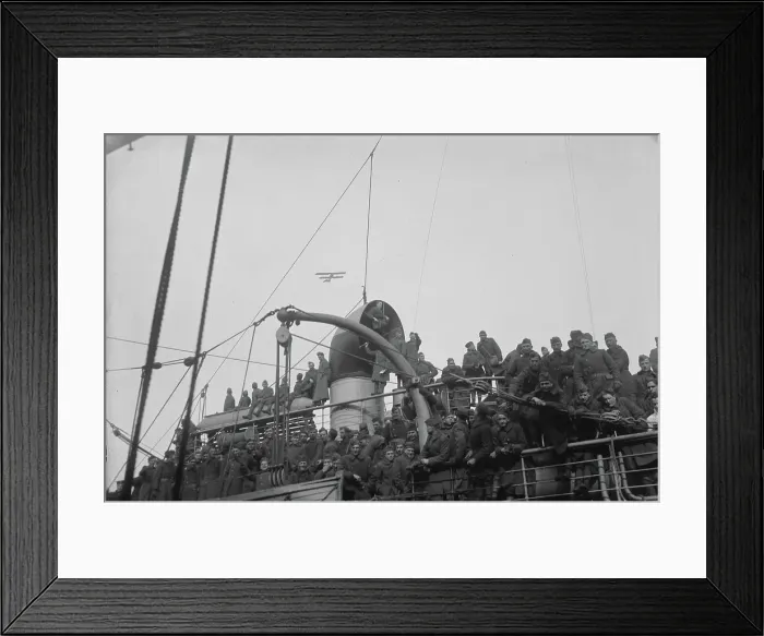 Framed Print : RMS Mauretania, 1918. Creator: Bain News Service Framed Print : RMS Mauretania, 1918. Creator: Bain News Service