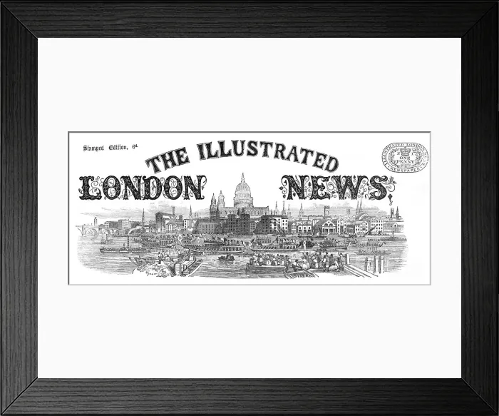 Framed Print : Front page of the Illustrated London News, 1868. Creator: Unknown Framed Print : Front page of the Illustrated London News, 1868. Creator: Unknown