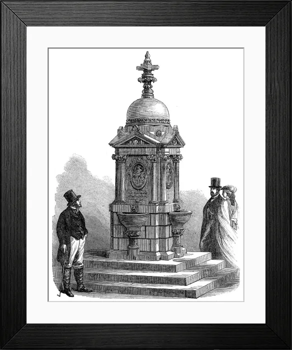 Framed Print : Drinking-fountain at Southampton, 1865. Creator: Unknown Framed Print : Drinking-fountain at Southampton, 1865. Creator: Unknown