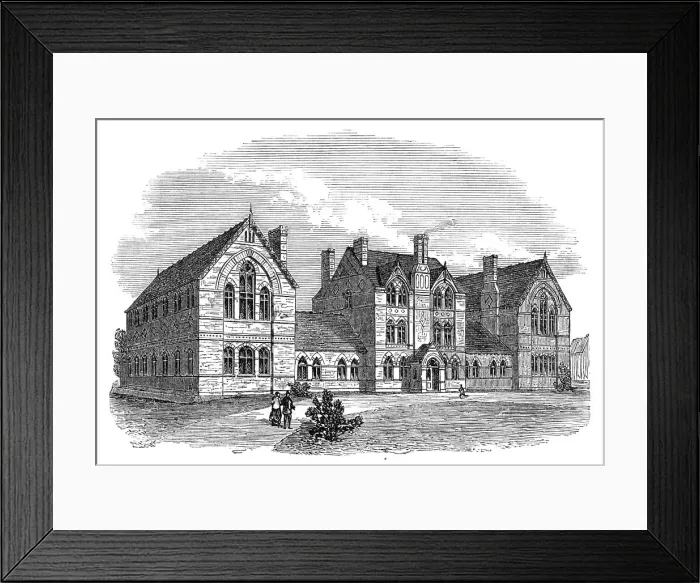 Framed Print : Home for Destitute Boys, Bisley, Surrey, 1869. Creator: Unknown Framed Print : Home for Destitute Boys, Bisley, Surrey, 1869. Creator: Unknown