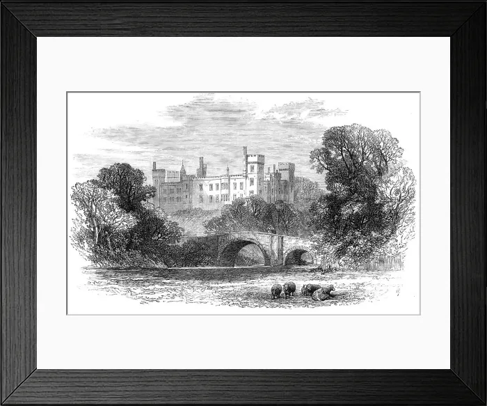 Framed Print : Lismore Castle, Ireland, visited by Prince Arthur, 1869. Creator: Unknown Framed Print : Lismore Castle, Ireland, visited by Prince Arthur, 1869. Creator: Unknown