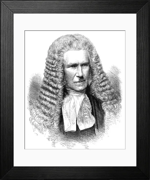 Framed Print : Lord Justice Sir William Page Wood, 1868. Creator: Unknown Framed Print : Lord Justice Sir William Page Wood, 1868. Creator: Unknown