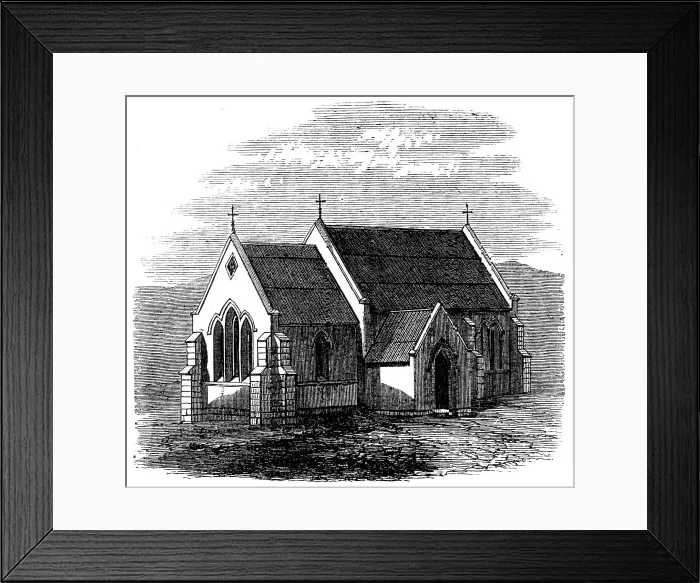 Framed Print : English church, Philippolis, Orange Free State, South Africa, 1868. Creator: Unknown Framed Print : English church, Philippolis, Orange Free State, South Africa, 1868. Creator: Unknown