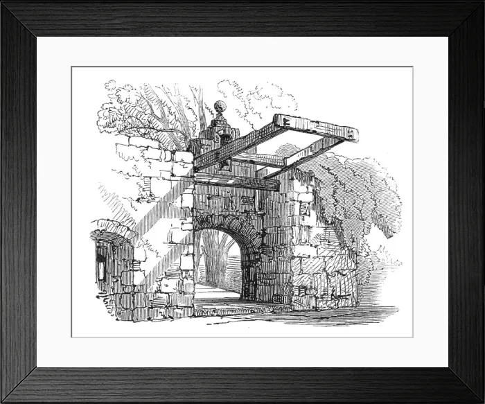 Framed Print : Entrance gate, Cawdor Castle, 1868. Creator:s Read Framed Print : Entrance gate, Cawdor Castle, 1868. Creator:s Read