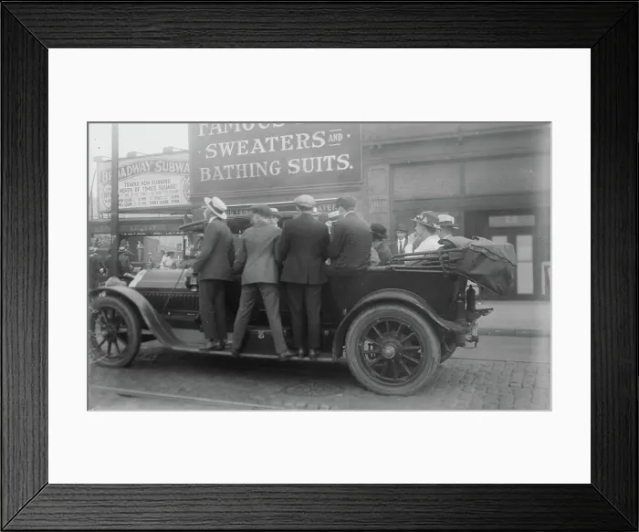 Framed Print : Brooklyn strike, between c1915 and c1920. Creator: Bain News Service Framed Print : Brooklyn strike, between c1915 and c1920. Creator: Bain News Service