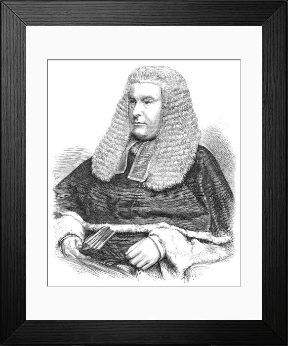 Framed Print : Mr. Justice Hannen, the new judge, 1868. Creator: Unknown Framed Print : Mr. Justice Hannen, the new judge, 1868. Creator: Unknown