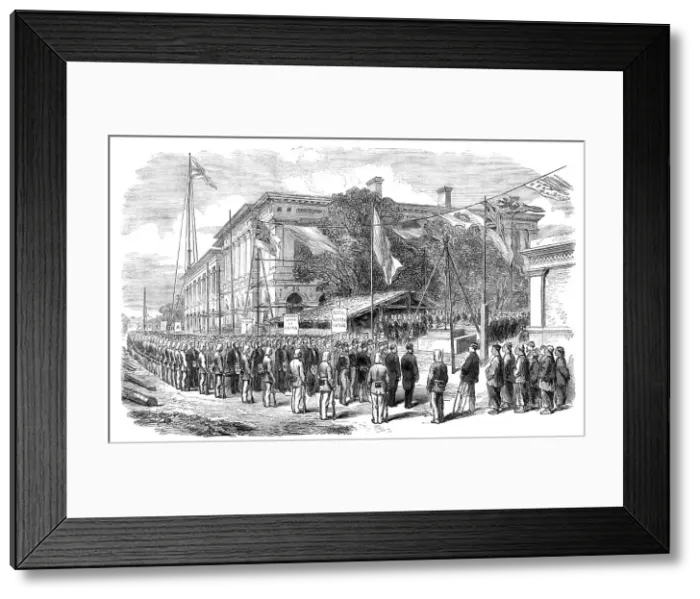 Framed Print : Laying the Foundation-Stone of the new Masonic Temple at Shanghai, 1865. Creator: Unknown Framed Print : Laying the Foundation-Stone of the new Masonic Temple at Shanghai, 1865. Creator: Unknown