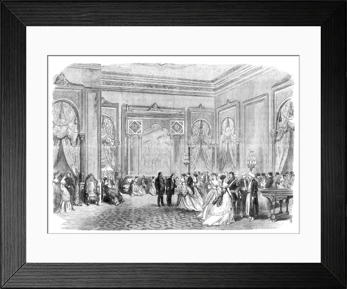 Framed Print : Fetes of the Viceroy of Egypt at Cairo: the Ball, 1869. Creator: Unknown Framed Print : Fetes of the Viceroy of Egypt at Cairo: the Ball, 1869. Creator: Unknown