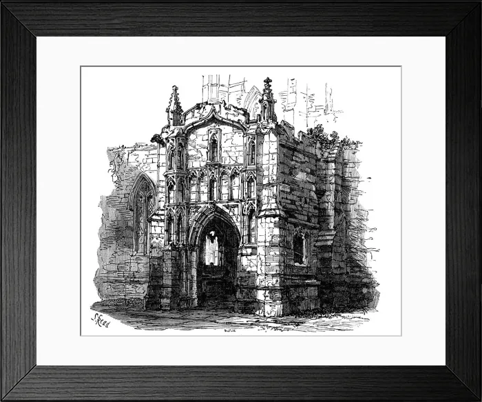 Framed Print : Leicester: South Porch of St. Margaret's Church, 1868. Creator: Unknown Framed Print : Leicester: South Porch of St. Margaret's Church, 1868. Creator: Unknown