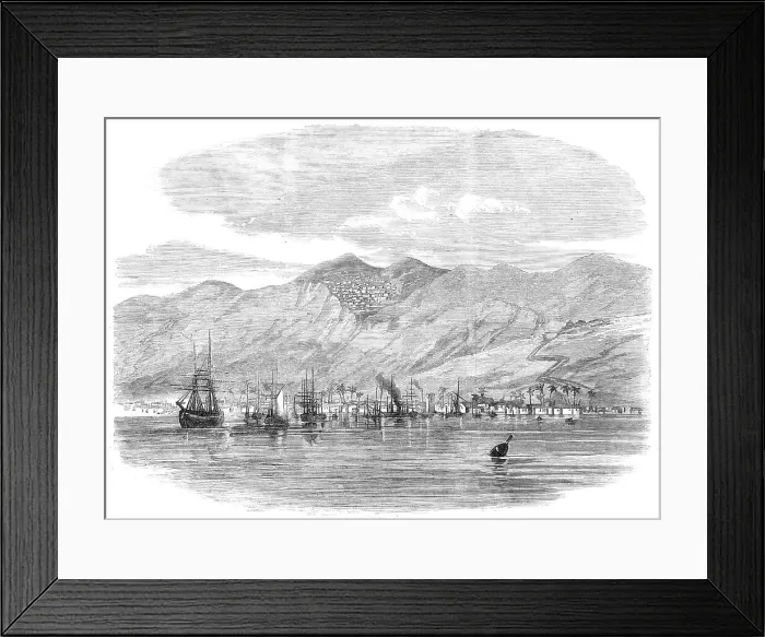 Framed Print : Kingston, Jamaica, with Newcastle in the distance, 1865. Creator: Unknown Framed Print : Kingston, Jamaica, with Newcastle in the distance, 1865. Creator: Unknown