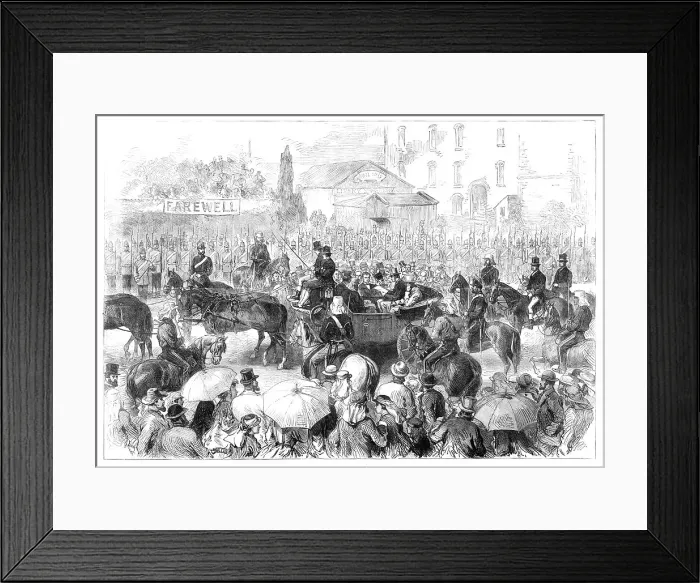 Framed Print : Prince Alfred in Australia: H.R.H. receiving the address of the Adelaide City Corporation, 1868. Creator: Unknown Framed Print : Prince Alfred in Australia: H.R.H. receiving the address of the Adelaide City Corporation, 1868. Creator: Unknown