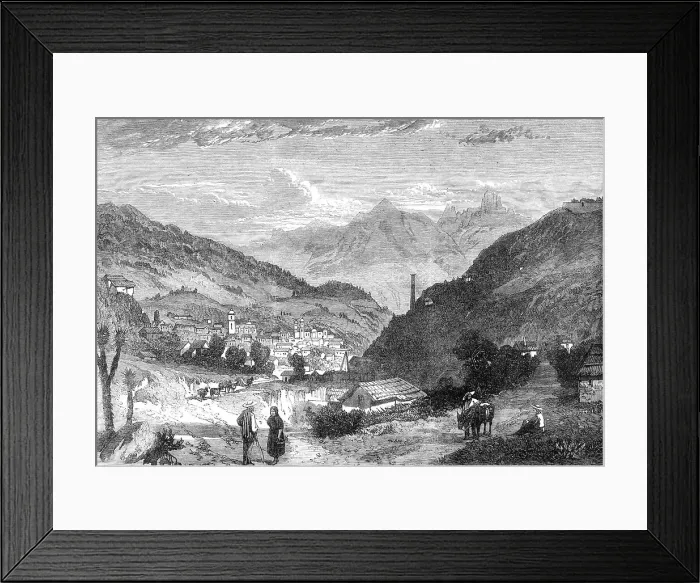Framed Print : Real del Monte, Mexico, 1868. Creator: Unknown Framed Print : Real del Monte, Mexico, 1868. Creator: Unknown