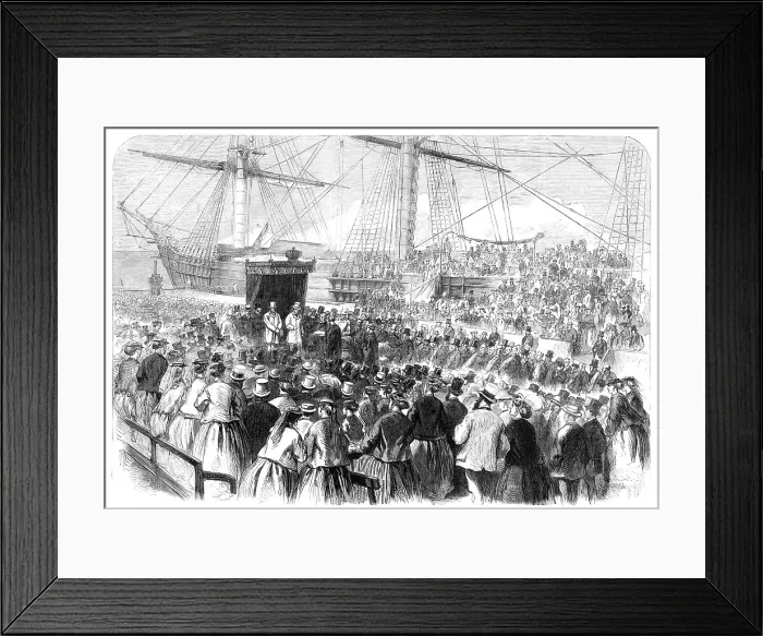 Framed Print : Reception of the Duke of Edinburgh at Geelong, Australia, 1868. Creator: Unknown Framed Print : Reception of the Duke of Edinburgh at Geelong, Australia, 1868. Creator: Unknown