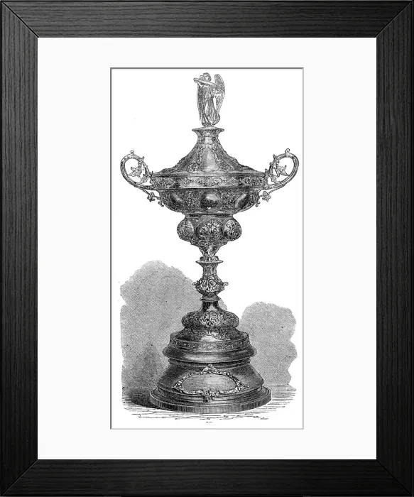 Framed Print : Prize Cup for the Dominion National Rifle Association of Canada, 1869. Creator: Unknown