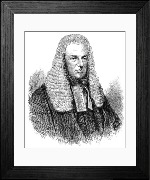 Framed Print : Sir W. B. Brett, the new Solicitor-General, 1868. Creator: Unknown Framed Print : Sir W. B. Brett, the new Solicitor-General, 1868. Creator: Unknown