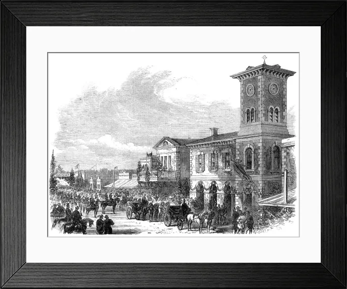 Framed Print : Prince Alfred in Australia: the Gawler Corporation presenting their address to the Duke, 1868. Creator: Unknown Framed Print : Prince Alfred in Australia: the Gawler Corporation presenting their address to the Duke, 1868. Creator: Unknown