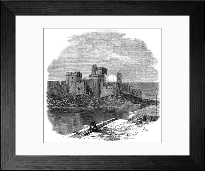 Framed Print : Prince Arthur's visit to the Isle of Man: Peel Castle, 1869. Creator: Unknown Framed Print : Prince Arthur's visit to the Isle of Man: Peel Castle, 1869. Creator: Unknown