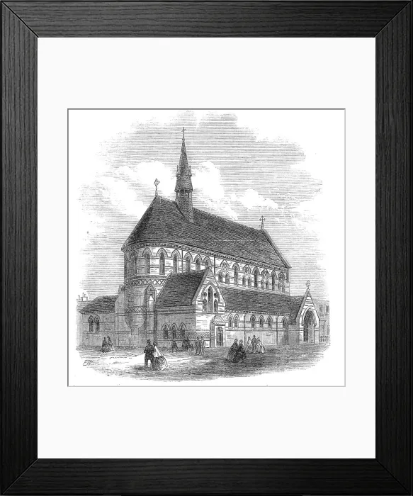 Framed Print : St. Saviour's Church, Hoxton, 1868. Creator: Unknown Framed Print : St. Saviour's Church, Hoxton, 1868. Creator: Unknown