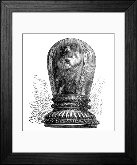 Framed Print : Relics from Abyssinia: handle of King Theodore's seal, 1868. Creator: Unknown Framed Print : Relics from Abyssinia: handle of King Theodore's seal, 1868. Creator: Unknown
