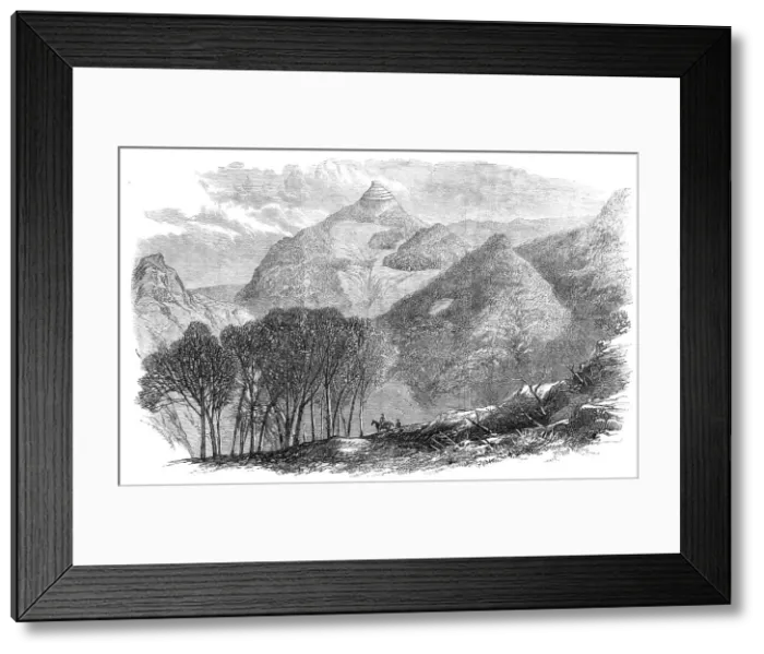 Framed Print : Ngatapa Pah, Poverty Bay, New Zealand, lately captured from the Maoris, 1869. Creator: Unknown Framed Print : Ngatapa Pah, Poverty Bay, New Zealand, lately captured from the Maoris, 1869. Creator: Unknown