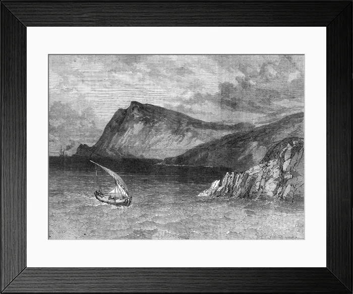 Framed Print : North coast of Crete, from the sea, 1869. Creator: Unknown Framed Print : North coast of Crete, from the sea, 1869. Creator: Unknown