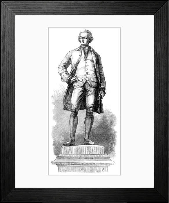 Framed Print : Statue of Edmund Burke, by J. Foley, R.A. for Trinity College, Dublin, 1868. Creator: Unknown Framed Print : Statue of Edmund Burke, by J. Foley, R.A. for Trinity College, Dublin, 1868. Creator: Unknown