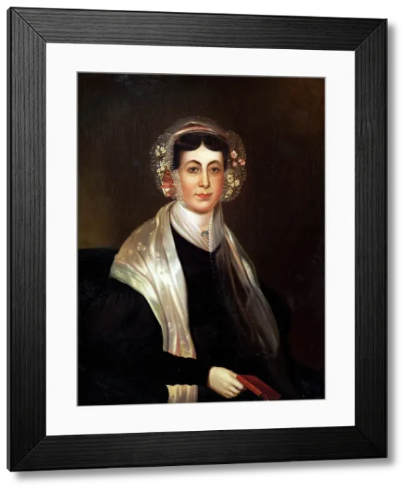 Framed Print : Portrait of Elizabeth Anne Lassetter, c1828-1830. Creator: Unknown Framed Print : Portrait of Elizabeth Anne Lassetter, c1828-1830. Creator: Unknown